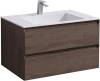 Мебель для ванной Vincea Luka 80 2 ящика, темный дуб фото 11