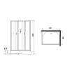 Душевая кабина Niagara Classic 339844QBKG 90x80x200 с гидромассажем фото 16