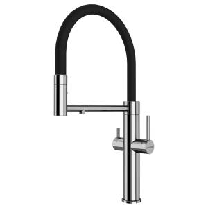 Смеситель для кухни Paulmark Nexus Ne213999-CR с гибким изливом, хром