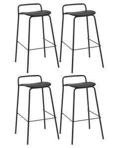 Набор из 4 барных стульев Stool Group Mantis 8083T black X4 черный