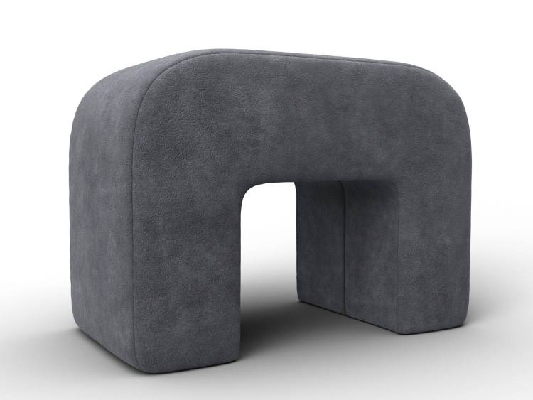 Пуф Лига Диванов Пуф 008 132521 BRUT 16 темно-серый