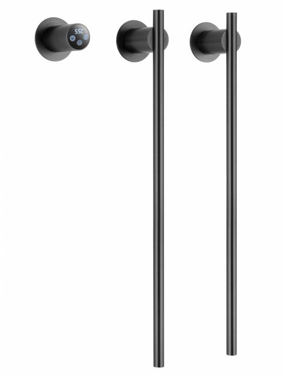 Полотенцесушитель электрический Wonzon & Woghand WW-A362-GM встраиваемый, Темный графит