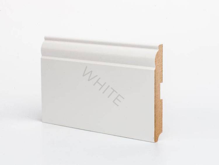 Плинтус Deartio White W 04-120 Белый 2050x120x16