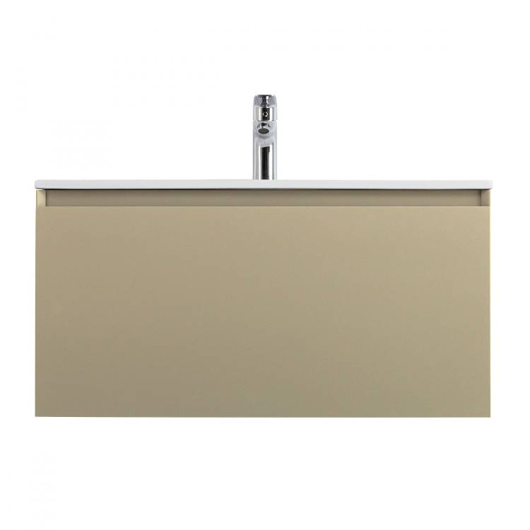 Тумба под раковину Art&Max Latina AM-Latina-800-1C-SO-BGM Серо-бежевый матовый, 80.5x46x40