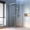 Душевой уголок AM.PM X-Joy W94G-403-10080-MТ Square Slide 100х80, матовый хром, прозрачное фото 2