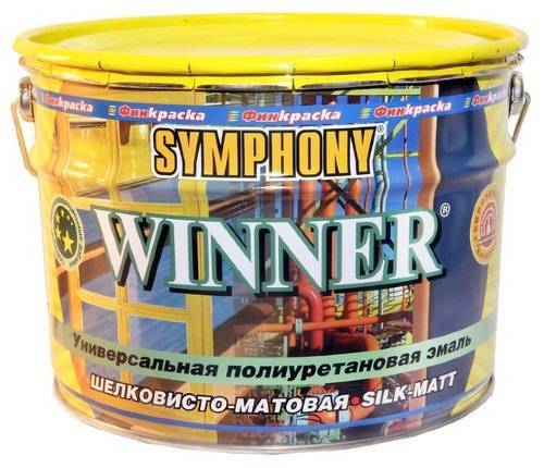 Эмаль универсальная Symphony Winner шелковисто-матовый база С 0.9 л