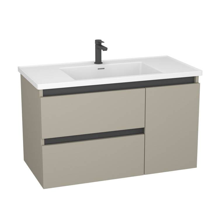 Тумба с раковиной Veneciana Parino 100 510041 бежевый матовый