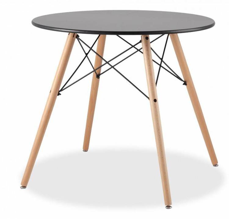 Стол обеденный Stool Group Eames DSW CHAD BLACK круглый черный 80x72 D=80