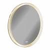 Зеркало Teymi Lina Romantic Gold T20133 с подсветкой и подогревом, сенсор, круглое, D80 фото 11