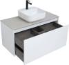 Тумба под раковину Aquanet Nova Lite 100 242580 1+1 ящика, белый глянец фото 9
