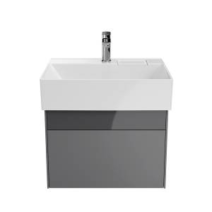 Тумба с раковиной Kerama Marazzi Logica стальной серый, 70 см, раковина LO.wb.70.1