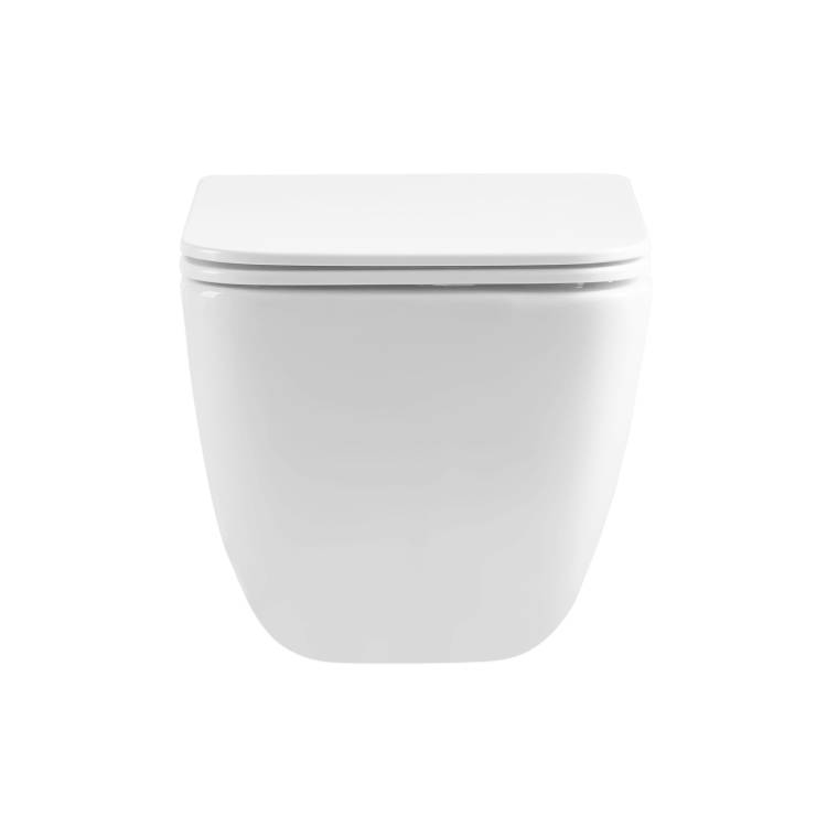 Унитаз подвесной Oliveeka Quiet Force OL-1216 безободковый, с микролифтом, белый