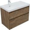 Тумба с раковиной Aquanet Nova Lite 2.0 90 L 365923 Дуб рустикальный фото 3