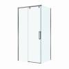 Душевой уголок BelBagno SOFT_CLOSE-1-AH-1-100/90-C-GM профиль оружейная сталь, стекло прозрачное, 100x90x200