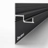Универсальный теневой профиль под подсветку Decaro D001A Black 2000 мм фото 2