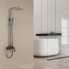 Душевая стойка Abber Wasserfall AF8616NGL с изливом, никель фото 2