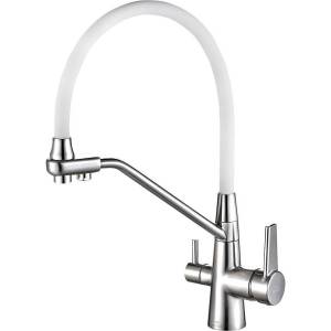 Смеситель для кухни Zorg Steel Hammer SH 903-8 Cr с гибким изливом