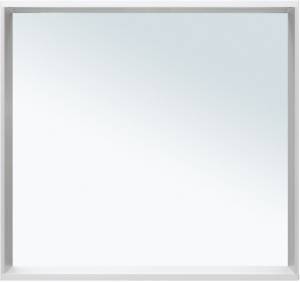 Зеркало Allen Brau Reality 80 1.32018.02 с LED подсветкой, серебро брашированное, 750x800x140