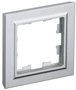 Рамка 1-постовая IEK Brite BR-M12-K47 алюминий