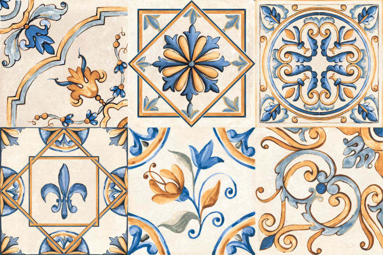 Декор Rondine Group RHS Tuscany J87743 Decoro Giotto Mix 20.3x20.3