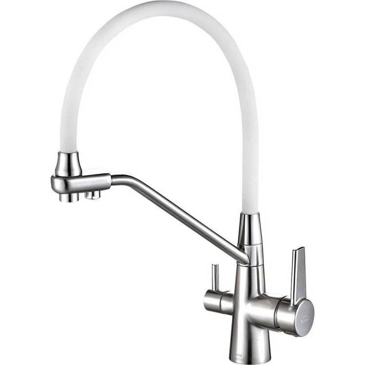 Смеситель для кухни Zorg Steel Hammer SH 903-8 Cr с гибким изливом