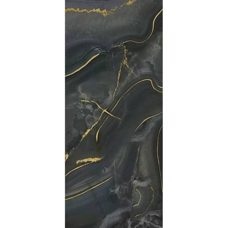 Керамогранит Vallelunga Grandiosa VGRAONO Preziosa A Onice Nero Oro 120x280
