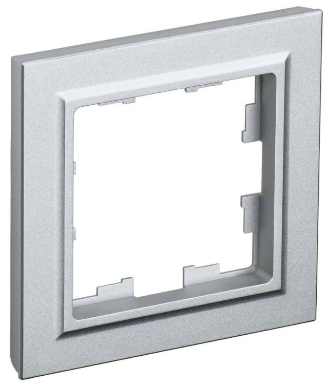 Рамка 1-постовая IEK Brite BR-M12-K47 алюминий