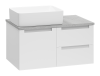 Тумба с раковиной Brevita Карго УТ000024159 белая, 80 см фото 5