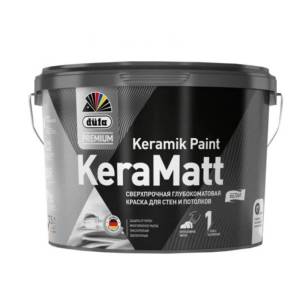 Краска для стен и потолков Dufa Premium KeraMatt Keramik Paint глубокоматовая Белый 2.5 л