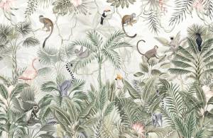 3D Фотообои Artegrafico «Тропическая фауна» FN-030 песок
