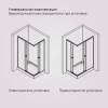 Душевой уголок AM.PM X-Joy W94G-403-120280-MТ1К профиль хром матовый, стекло прозрачное, 120x80 фото 9
