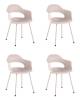 Набор из 4 стульев Stool Group Lady SL-7018K cream 90574 X4 нежно-розовый, пластик
