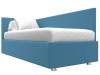 Кровать Лига Диванов Лига-039 123643L голубой левая 90x200 фото 3