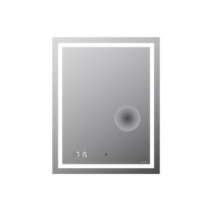 Зеркало AM.PM Gem 55 с LED-подсветкой, часами и косметическим зеркалом