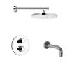 Душевой комплект Paini Cox 78CRSET26911THBATHHEAD на 2 потребителя, с верхним душем, хром