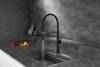 Смеситель для кухни AQUAme Cucina AQM9904MB с гибким изливом, черный матовый фото 11