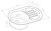 Мойка кухонная Zorg Inox Glass GL-7851-OV-WHITE-BRONZE белое стекло фото 3