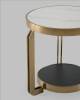 Стол журнальный Stool Group Калисто EET-316-BRCG white/black светлая и темная керамика 55x55x55 фото 5