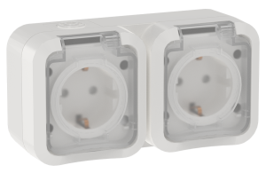 Розетка 2-местная IEK Tors TS-R26-16-55-G-K01 белый