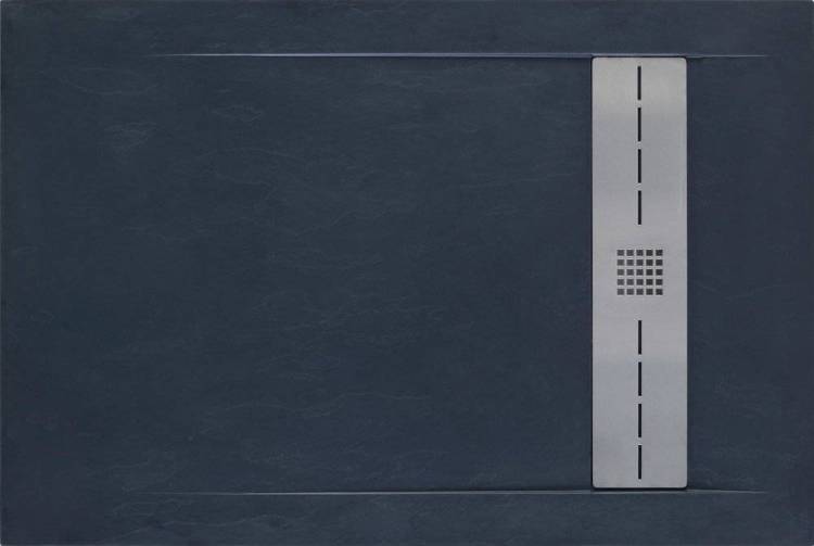 Поддон для душа Aquanet Delight NEW 009B 140x80 черный камень, с сифоном