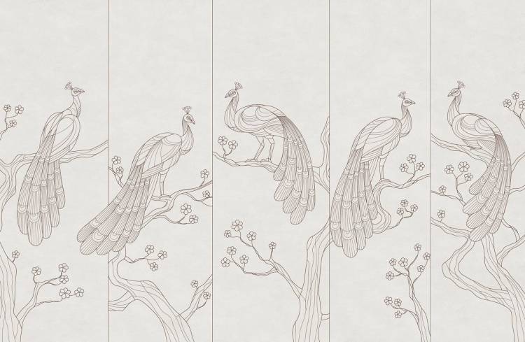 Фреска Ortograf Artline 34580 Linear peacocks Филиграна FM-F