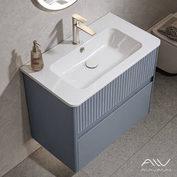 Тумба под раковину Alavann Wave ALV1118002 80 голубой деним