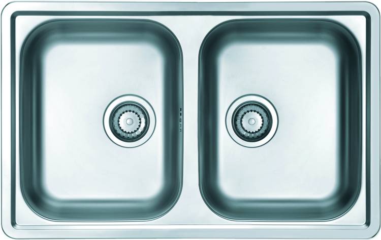 Мойка кухонная Alveus Line 90 1066751 Nat-90 с сифоном, 79x50