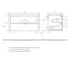 Тумба под раковину Cezares RELAX-1000-2C-SO-BL Bianco Lucido, 99.6x47.7x50 фото 2