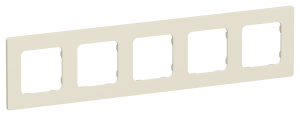 Рамка 5-постовая IEK Flite FI-M52-32-20-K86 сливочный