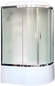 Душевая кабина Royal Bath RB8120BK3-WC-CH-L с высоким поддоном, с сиденьем