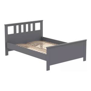 Кровать двуспальная 2.08.04.060.4 Гуд Лакк Сага Серая