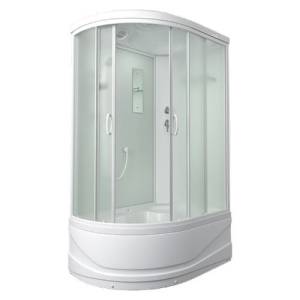 Душевой бокс Mirwell MR3515TP-C3-RUS профиль белый, стекло матовое, 148x80x215