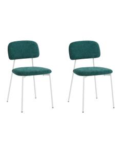 Набор из 2 стульев Stool Group Chao 3277-ST-2 CD2302-21 d-green w.l X2 темно-зеленый белые ножки