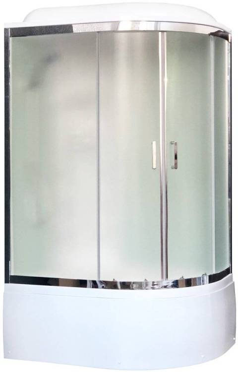 Душевая кабина Royal Bath RB8120BK3-WC-CH-L с высоким поддоном, с сиденьем